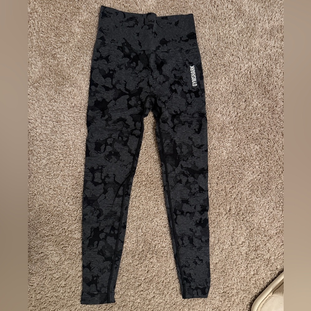 Gymshark Camo Seamless Leggings - XS - Black